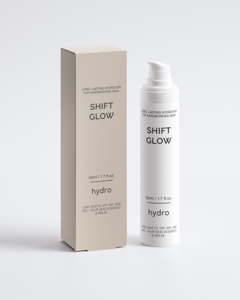 ShiftGlow Hydro Niacinamide Gel Moisturiser on white background for dry, stressed skin