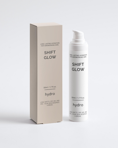 ShiftGlow Hydro Niacinamide Gel Moisturiser on white background for dry, stressed skin